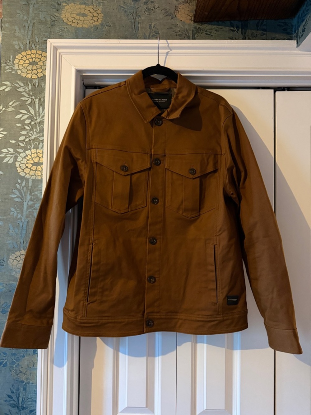 Scotch & Soda Brown Lightweight Shirt Jacket
